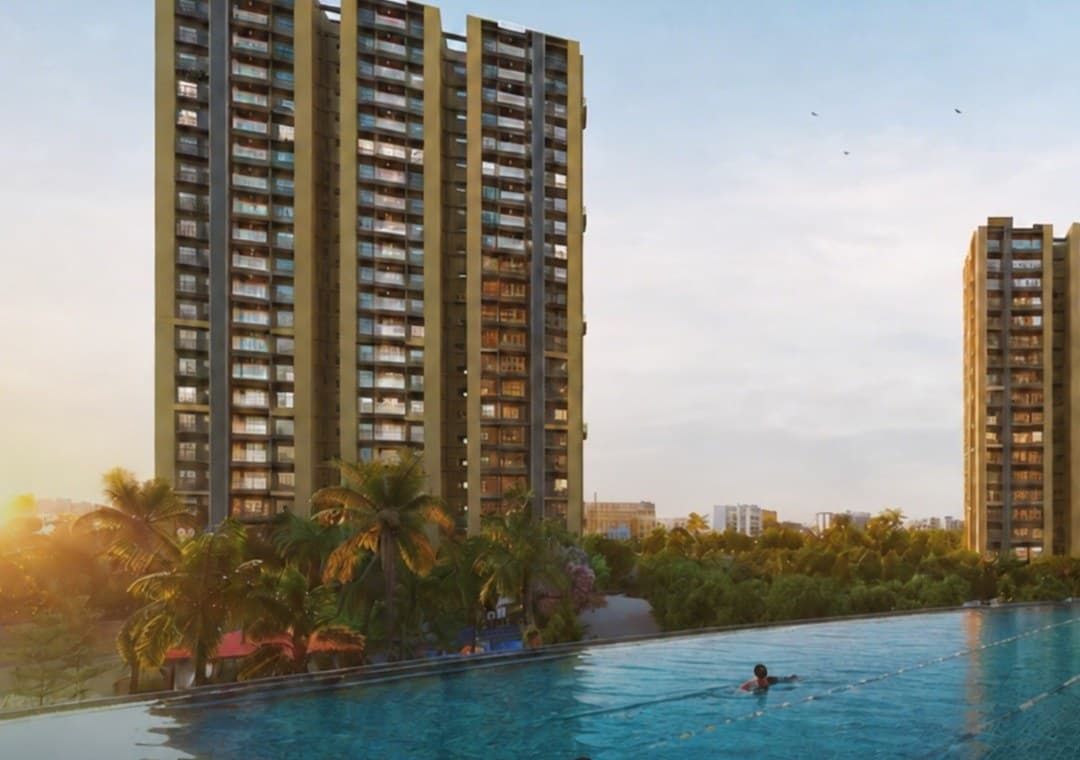 Infinity pool at sunset